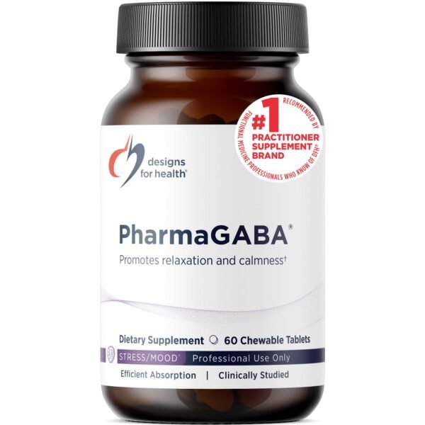 Designs for Health Chewable GABA - 200mg PharmaGABA Chewables